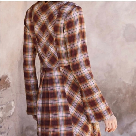 Peruvian Connection Ojai Plaid Tartan Shirt Dress Size 16 - Picture 2 of 6